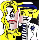 Roy Lichtenstein Canvas Paintings - Stepping Out